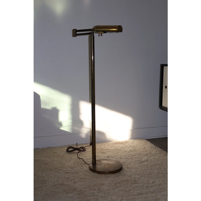 Koch & Lowy Brass Pharmacy Lamp, 1960s For Sale - Image 4 of 8