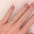 This beautiful bezel set diamond band features 15 natural earth mined diamonds, set in solid 14K gold. This Diamond band...