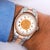 Rolex Precision Oyster Date 6694 with a 34mm case on two tone rose gold and stainless steel on Oyster bracelet. This...