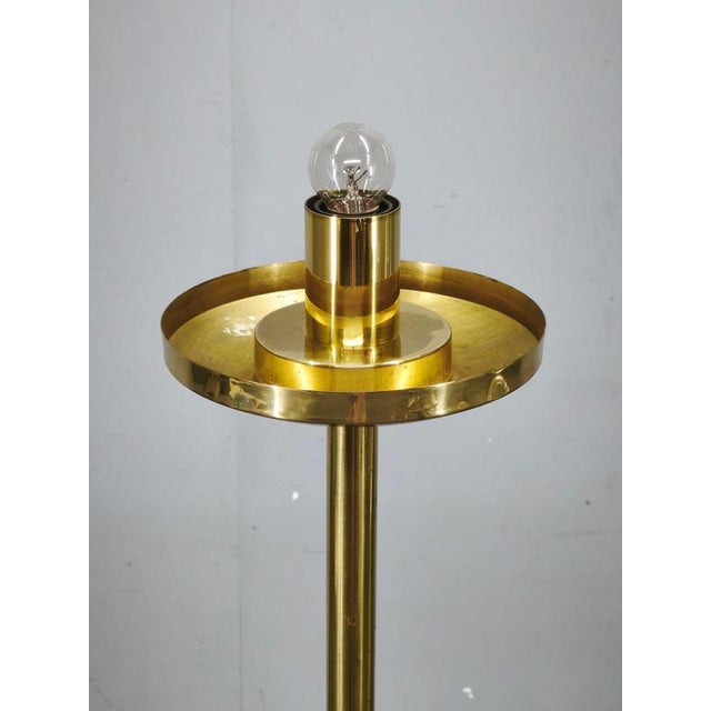 Space Age Bubble Glass and Brass Floor Lamp, Czechoslovakia, 1970s For Sale - Image 10 of 13