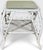 Vintage Boho Chic White Wicker Scrolled Side Tables With Glass Tops - A Pair For Sale - Image 4 of 13