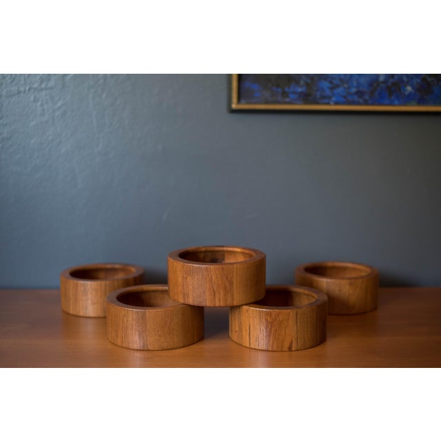 Vintage Danish Teak Salad Bowl Serving Set by Jens H. Quistgaard for Dansk For Sale - Image 9 of 15