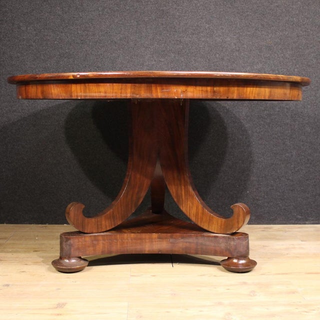 19th Century Dutch Mahogany Table, 1880s For Sale - Image 4 of 13