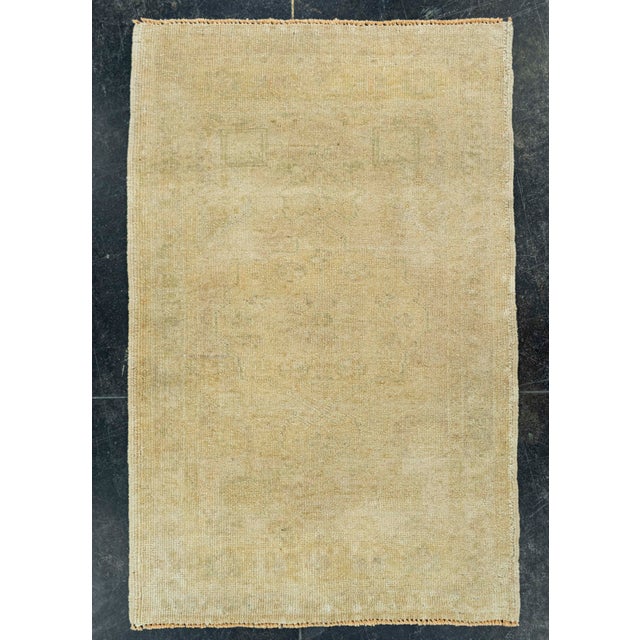 Brown Turkish Mini Rug Oriental Hand Knotted Vintage Rug 2' x 3'1" #20746 For Sale - Image 8 of 8