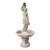 Vintage Boho Patinated Cast Cement Fountain For Sale