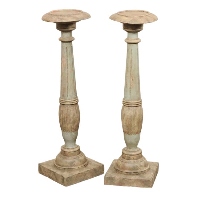 Swedish Gustavian Display Pedestals - A Pair For Sale