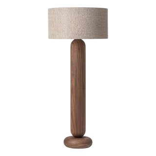 Gustan CL140 Walnut Floor Lamp by Jeroen De Ruddere For Sale