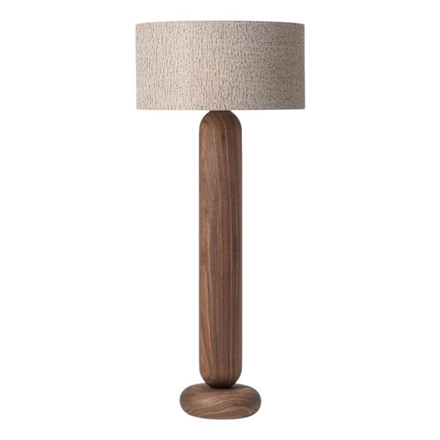 Gustan CL140 Walnut Floor Lamp by Jeroen De Ruddere For Sale