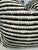 Custom pair of 22" pillows covered in Schumacher "Corfu Hand Printed Stripe" in color black fabric. These pillows have a...