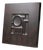 Eshcada — Matte Black Wall Sculpture, Geometric Relief Carved on Patinated Wood Composite For Sale