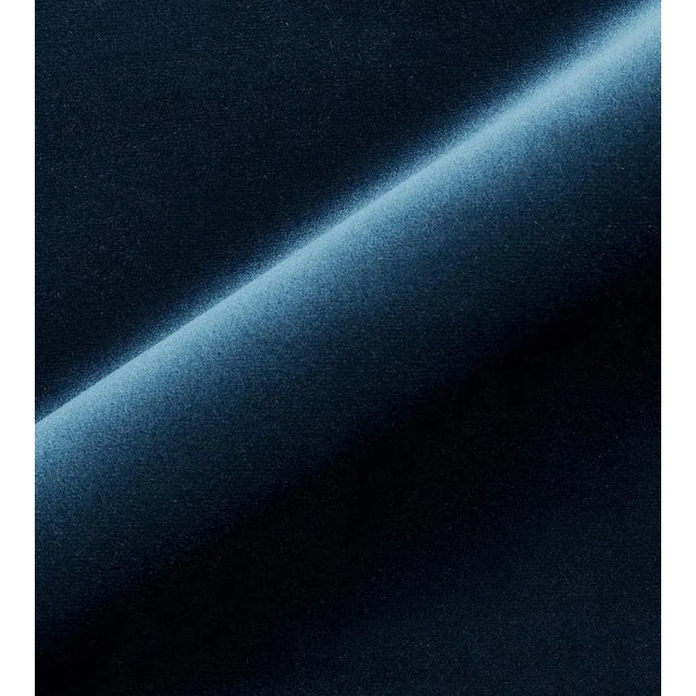 Traditional Sample - The House of Scalamandré Torino Velvet Fabric, Navy For Sale - Image 3 of 3