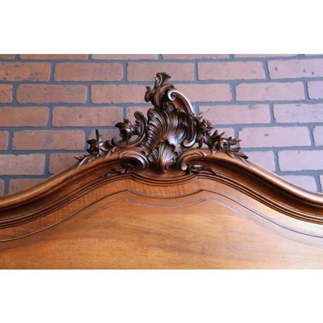 French Provincial Antique French Marble Top Louis XV Buffet For Sale - Image 3 of 11