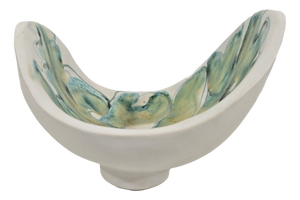 Sculptural Bowl in Glazed Ceramic by Robert Bonfil, France, 1950s