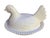 Vintage Indiana Glass White Milk Glass Hen on Nest Covered Dish. Made of pressed glass and features a beaded edge around...
