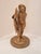 Antique Giltmetal Statue of a Little Girl Wearing a Heart Pendant Necklace For Sale - Image 9 of 15