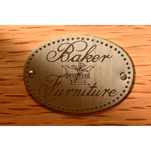 Wood Baker Furniture Federal Mahogany Armoire Dresser or Linen Press For Sale - Image 7 of 18