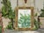 A gilt wood French Tramp Art Folk mirror from the Turn of the Century, with hand-carved raised pyramidal motifs....