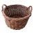 Mid 20th Century French Farmhouse Woven Grapevine Gathering Basket For Sale