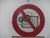 Safety sign indicating the obligation not to remove safety guards from machinery in the workplace. This piece has an...
