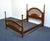 LEXINGTON FURNITURE Recollections Collection Solid Oak Rustic Country French Queen Size Spindle Bed 468-140 61" High 64"...