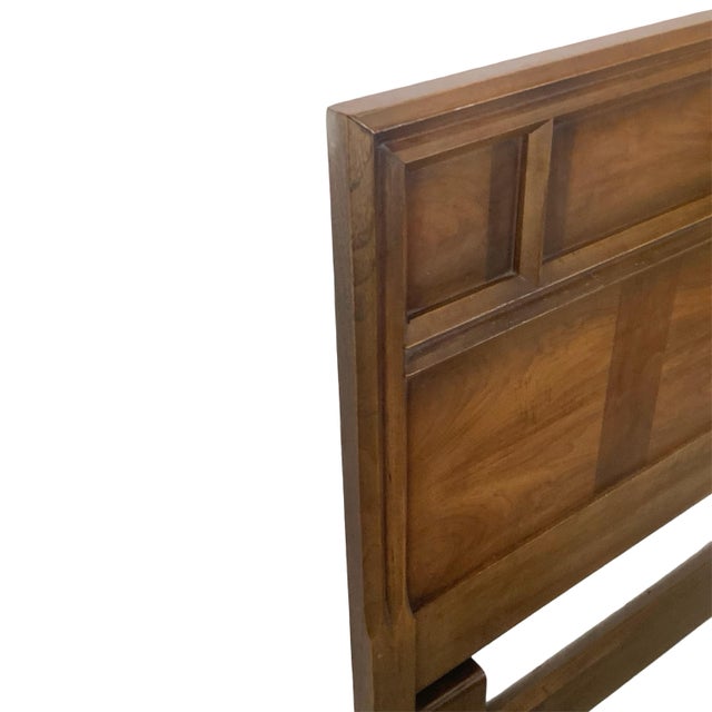 Mid-Century Modern Mid-Century Modern Walnut Headboard, Full/Queen For Sale - Image 3 of 12