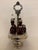 Late 19th Century Victorian Ruby Red Glass Cruet Caster Set With Silver-Plated Rotating Stand - 6 pcs For Sale - Image 4 of 6