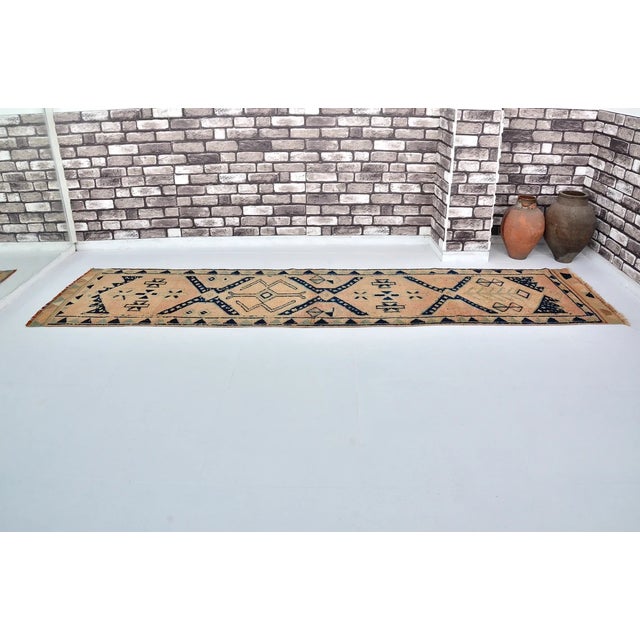 Turkish Antique Hallway Runner Rug For Sale - Image 3 of 10
