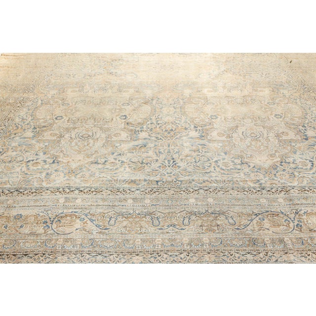 Textile Early 20th Century Persian Kirman Handmade Wool Rug For Sale - Image 7 of 8