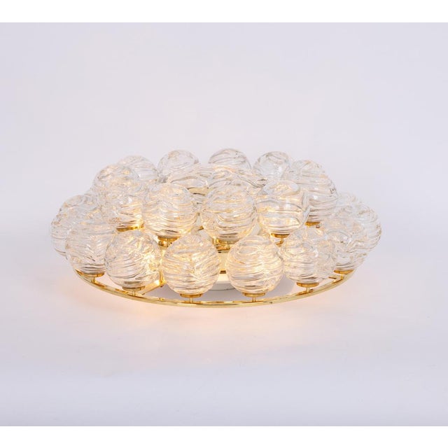 Sputnik Snow Balls Flush Mount in Glass attributed to Doria, Germany, 1970s For Sale - Image 12 of 18
