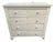 Early-Nineteenth-Century Antique White-Painted Chest of Drawers With Federal Brass Pulls For Sale