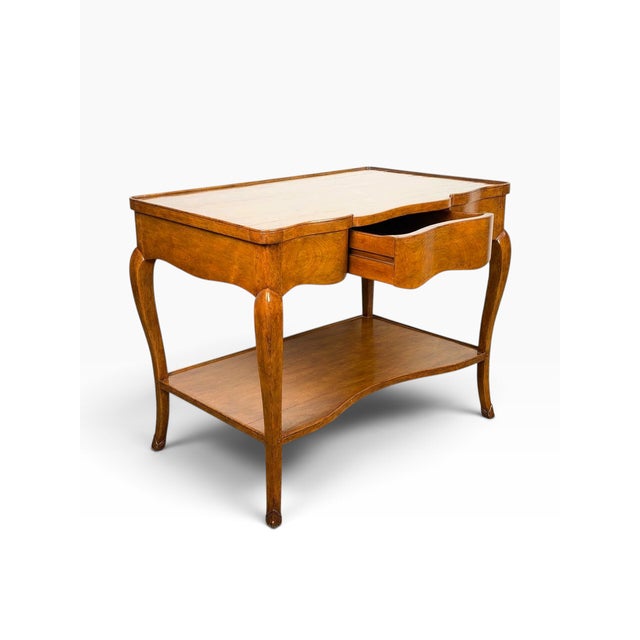 Formations Dennis & Leen French Country Fruitwood Side Table Nightstand For Sale - Image 4 of 5