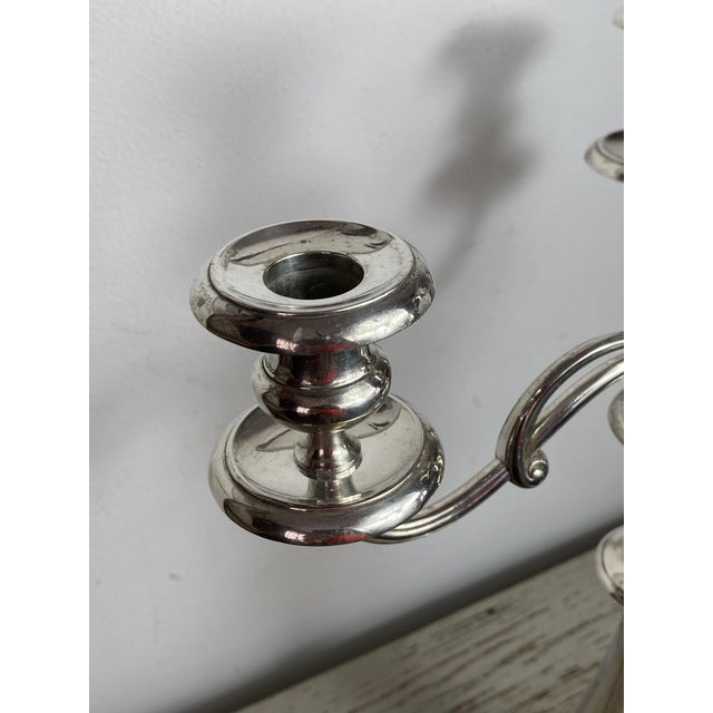 Metal Silver-Plated Metal Candleholder from Christofle, France, 1890s For Sale - Image 7 of 18