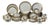 Gilt and Platinum Plaisance Service by Raynaud Limoges for Céralène, Set of 65 For Sale