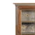 Furniture - Display cabinet. Portuguese; 20th century, made of painted and darkened wood. with a glass door. Painted back;...