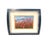 1970s MCM 3D Foil Art Deco Diorama Scene Mt Fuji Pink Cosmos Flower Concave Blue Frame For Sale - Image 4 of 17