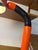 Metal Danish Orange and Black Clamp Lamp For Sale - Image 7 of 11