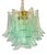 Green Murano Style Glass Sella Chandeliers from Simoeng, Set of 2 For Sale