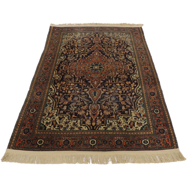 Traditional Antique Persian Farahan Rug, 03'05 X 05'00 For Sale - Image 3 of 9