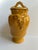 1980s Arte Italica "Sole Mustard" Collection Ceramic 15" Tall Yellow Jar With Lid Greaps and Leaves Design Made in Italy For Sale - Image 13 of 18