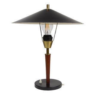 Vintage Danish Desk Lamp in Teak, 1960s For Sale