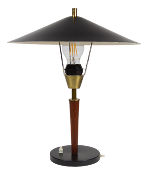 Vintage Danish Desk Lamp in Teak, 1960s
