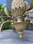 Vintage 1980s Quoizel Pineapple Tole Chandelier, Featuring a Large Central Ceramic Pineapple For Sale - Image 4 of 12