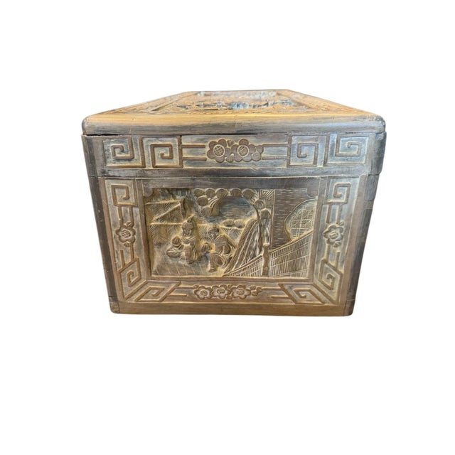 Antique Chinese Export Tea Chest For Sale In Phoenix - Image 6 of 15
