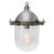 Vintage Industrial Metal and Clear Glass Pendant Light For Sale - Image 6 of 6