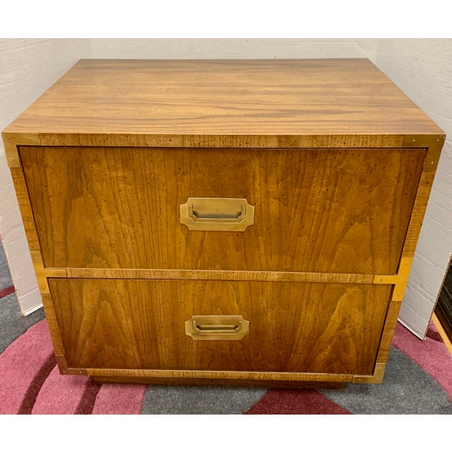 Vintage Campaign Style Dixie Nightstand Chairish