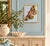 A framed original oil painting by Tatiana Duperault. A large moth with outspread wings is painted in watermelon pink,...
