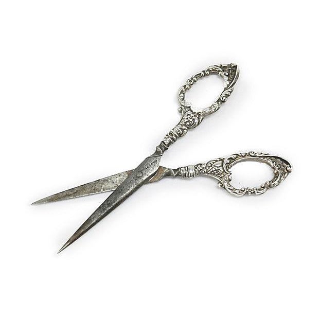 Antique Sterling Handle Sewing Scissors Chairish