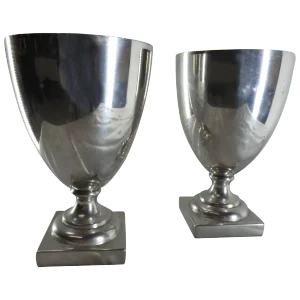 Williamsburg Shirley Pewter Pair of Goblets