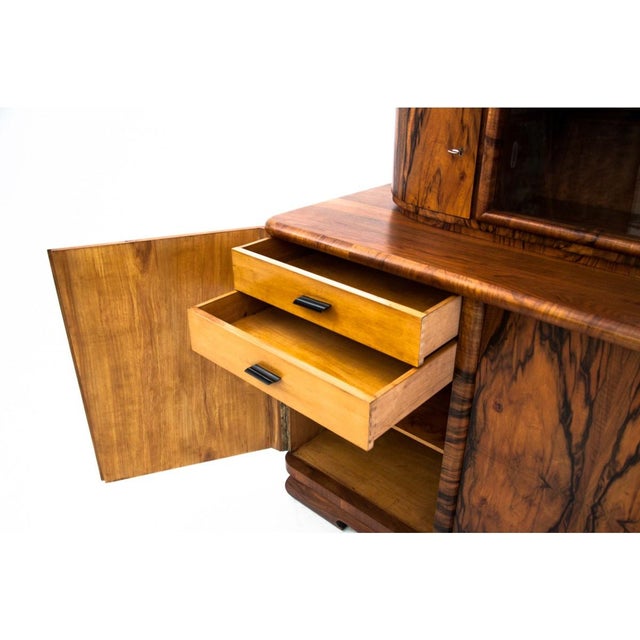 Wood Art Deco Polish Sideboard, 1940s For Sale - Image 7 of 13