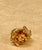 8 Carat Natural Round Citrine Cocktail Ring in 14 Karat Yellow Gold, Estate For Sale - Image 14 of 18